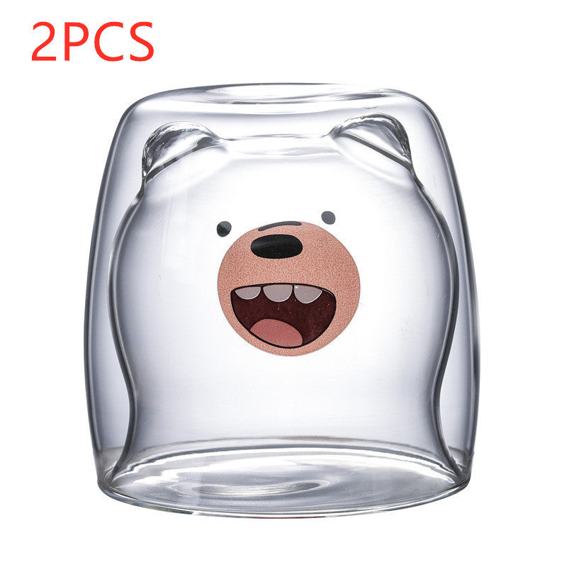 3D Double Layer Lovely Panda Cup Skull Wine Cup - HD Wireless Product #19