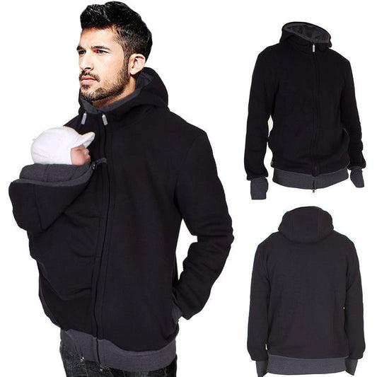 Two in one multifunctional kangaroo dad sweater 254947571996