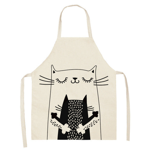 Cute Cartoon Cat In Apron 25532e4d e6c5 4093 9a1b efb1169638da