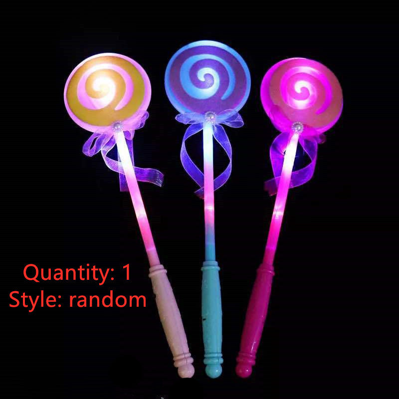 Luminous wand children''s magic wand concert props fluorescent wand floor stand luminous toys pop up fairy wand night light 2