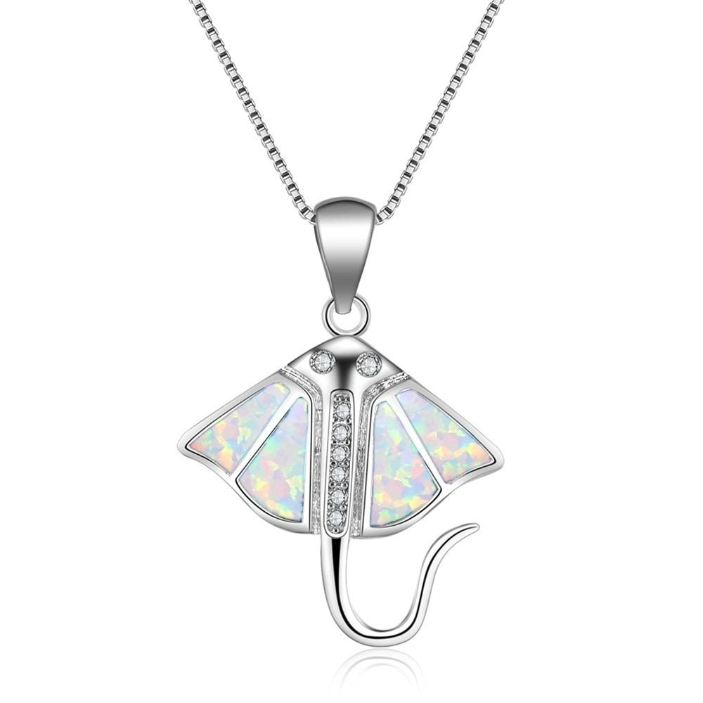 Opal 5 color whale necklace 2557469661868
