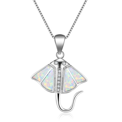 Opal 5 color whale necklace 2557469661868