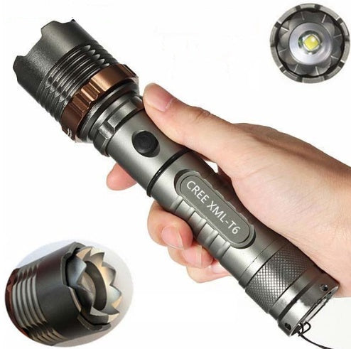 CREE t6 glare flashlight T6 flashlight T6 zoom rechargeable flashlight 25657924921806
