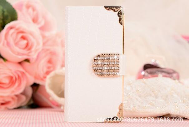5S 5G Diamond Leather Wallet Card Case Leather Case Leather Case - HD Wireless Product #6
