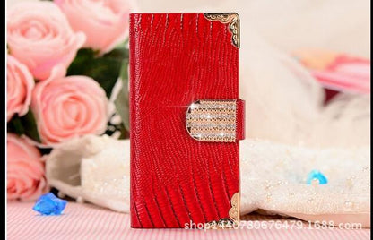 5S 5G Diamond Leather Wallet Card Case Leather Case Leather Case - HD Wireless Product #5