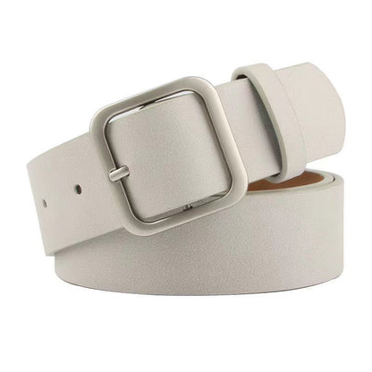 35cm Wide New Retro Alloy Square Buckle Belt - HD Wireless Product #8