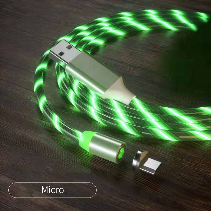 Magnetic Charging Cable Streamer Fast Charging Cable Lighting Micro USB Cable LED Magnet Charger Type-C Cable - 图片 29