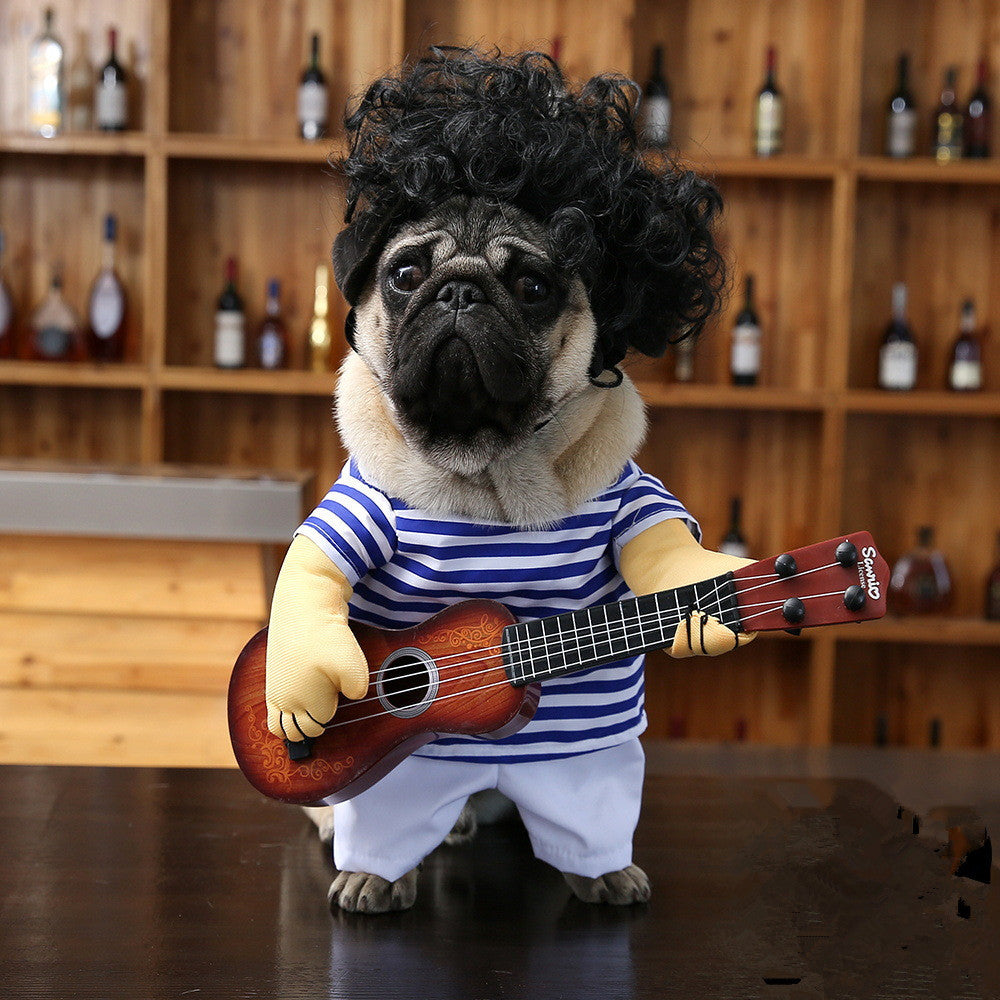 Pet dog guitarist dress 257667331289