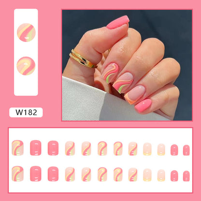 Nail Patch Wearing  Black Bevel French 25798b46 379b 45e5 b224 bc115aeab66a