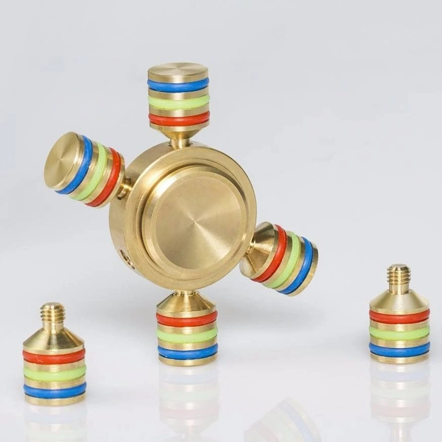Colorful circle three head six arm gyro 2582041906376
