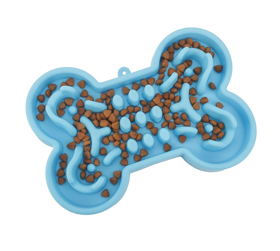 Pet Dog Slow Food Feeder Anti Choke Travel Bowl 2583719165500