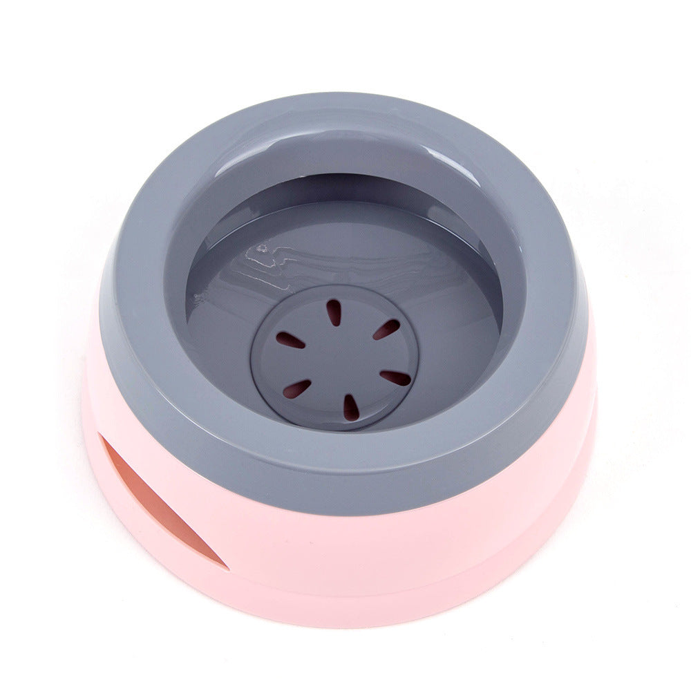 Pet Dog Bowls Floating Not Wetting Mouth Cat Bowl No Spill Drinking Water Feeder Plastic Portable Dog Bowl Support Dropshippi