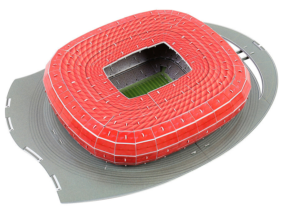 Classic Jigsaw DIY 3D Puzzle World Football Stadium European Soccer Playground Assembled Building Model Puzzle Toys For Child