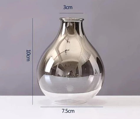 Silver Gradient Style Home Decoration Glass Vase 2587978686980