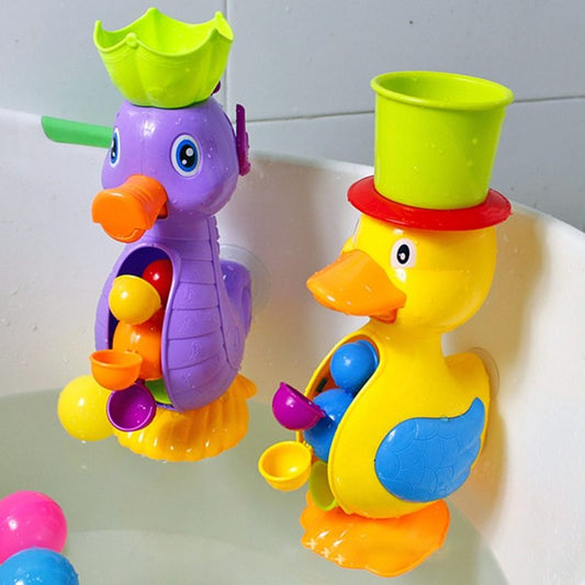 Bath toy duck waterwheel 2594222900607
