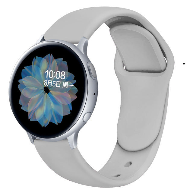 Suitable For Galaxy Active 2 Reverse Buckle Silicone Strap 20 22mm Sports Inner Buckle Strap - 图片 7