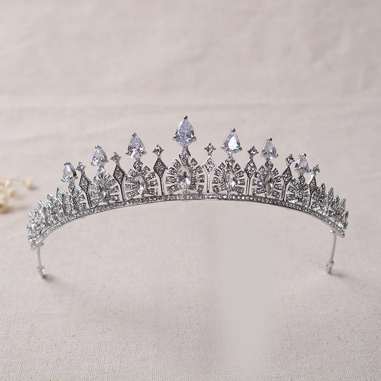 Simple Rhinestone Silver Headband Crown 25a28d56 f962 4ea3 9ad6 2ac1e7878bd1