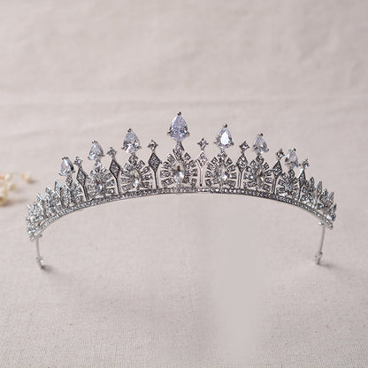 Simple Rhinestone Silver Headband Crown 25a28d56 f962 4ea3 9ad6 2ac1e7878bd1