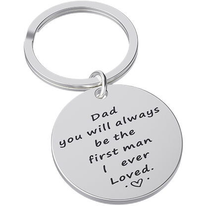 Creative Thanksgiving Father Stainless Steel Lettering Keychain 25afce52 2735 4ad3 b3fa 207252f58080