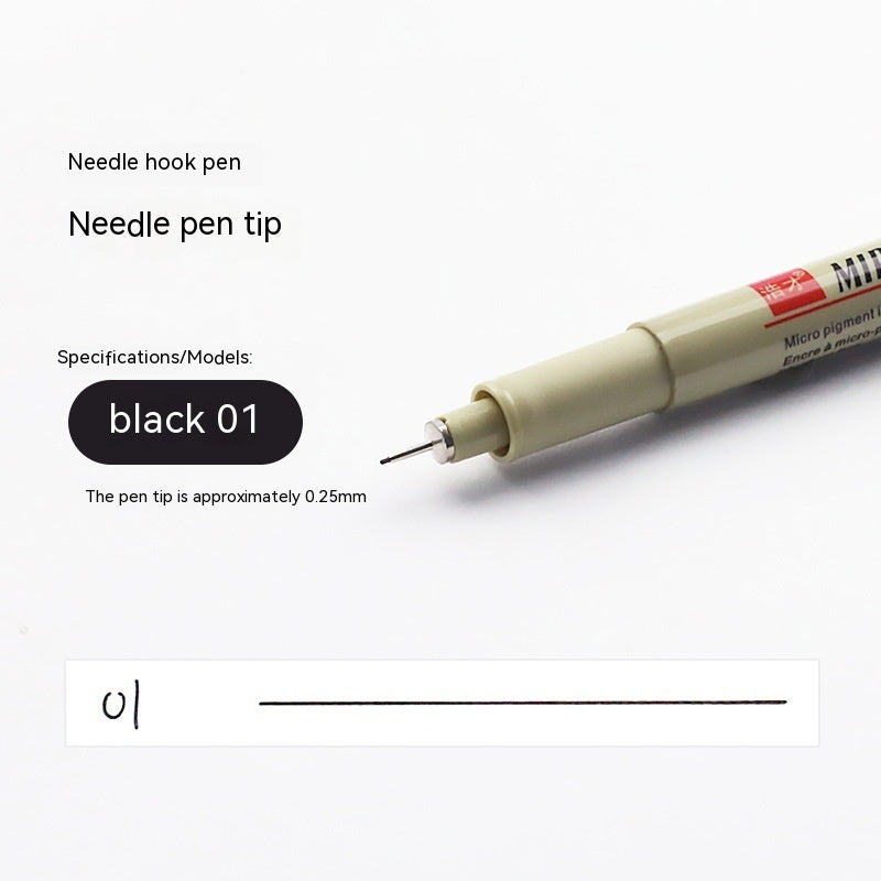 Student Waterproof Needle Pen Hook Line Pen Suit - 图片 6