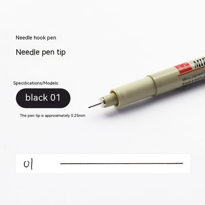 Student Waterproof Needle Pen Hook Line Pen Suit - 图片 6