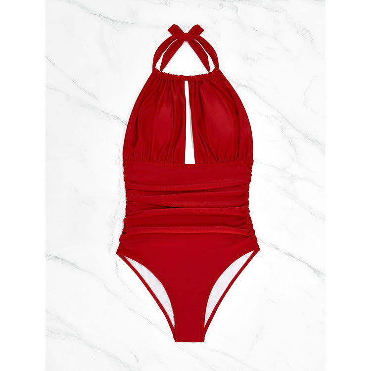 New One-piece Halter Hot Spring Swimming Swimsuit For Women 25e02fe3 087f 4d1f 8a57 6595f48b6ba2