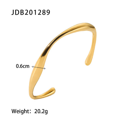 Fashionable And Versatile Gold-plated Stainless Steel Bracelets With Zirconia 25fce025 7d40 438e 91f9 6861bd114bf5