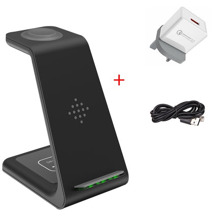 3 In 1 Fast Charging Station Wireless Charger Stand Wireless Quick Charge Dock For Phone Holder - 图片 9