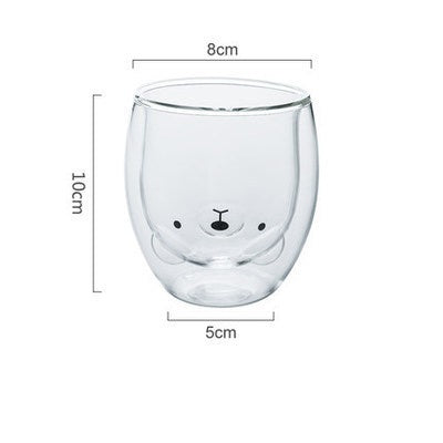 3D Double Layer Lovely Panda Cup Skull Wine Cup - HD Wireless Product #26