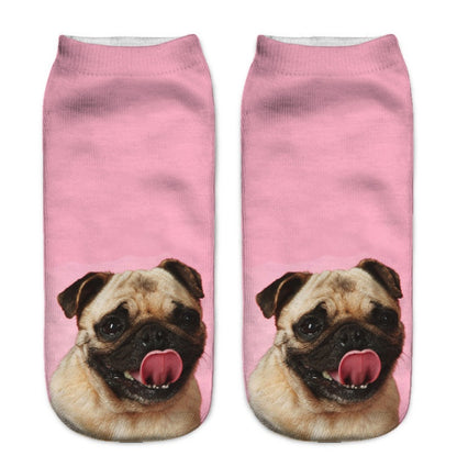 Popular Funny Unisex Short Socks 3D Cat Printed Anklet Socks Casual Socks 2607464438859