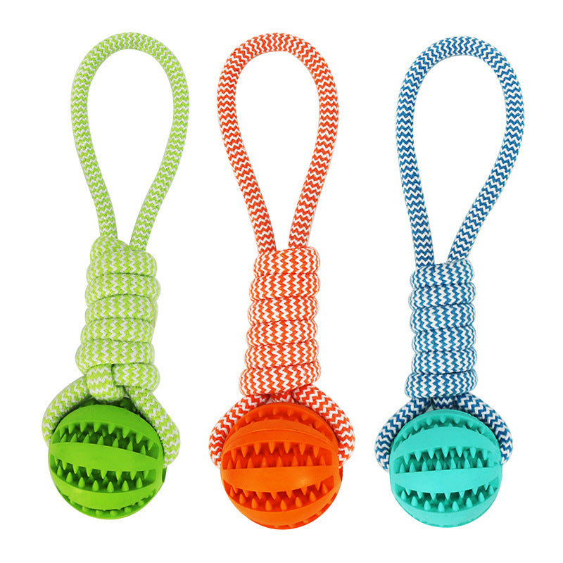 Dog Toys Balls Interactive Treat Rope Rubber Leaking Balls For Small Medium Dogs Chewing Bite Resistant Pet Tooth Cleaning 26