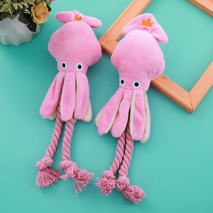 Vocal Cotton String Octopus Bite-resistant Teeth Cleaning Interactive Pet Toy 260a87db b1d3 4c5a 83e7 b9a1746e6ac8