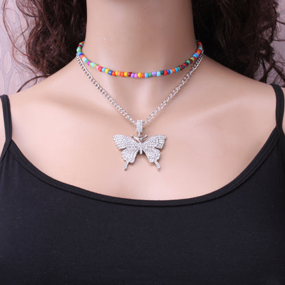 Simple Bead Suit Necklace Big Bowknot 260b803e 6b8f 403a ad26 a7c7095bc102