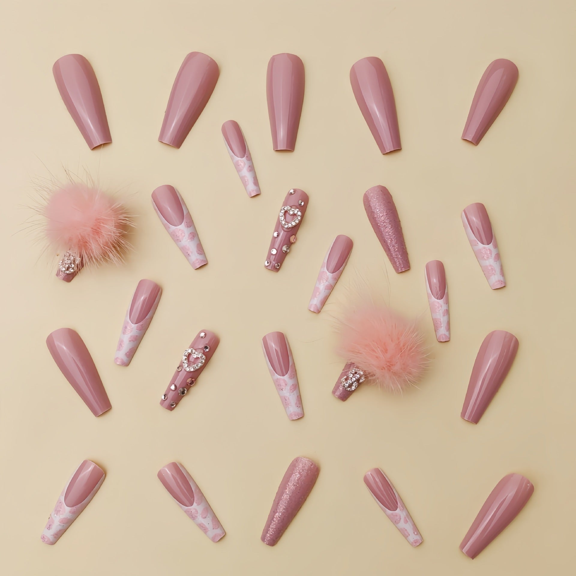 Cotton Candy Ball Diamond Wear Ballet Armor Gentle Girl Fake Nails 261009c3 21f2 42f2 97a3 0adb050adfd2