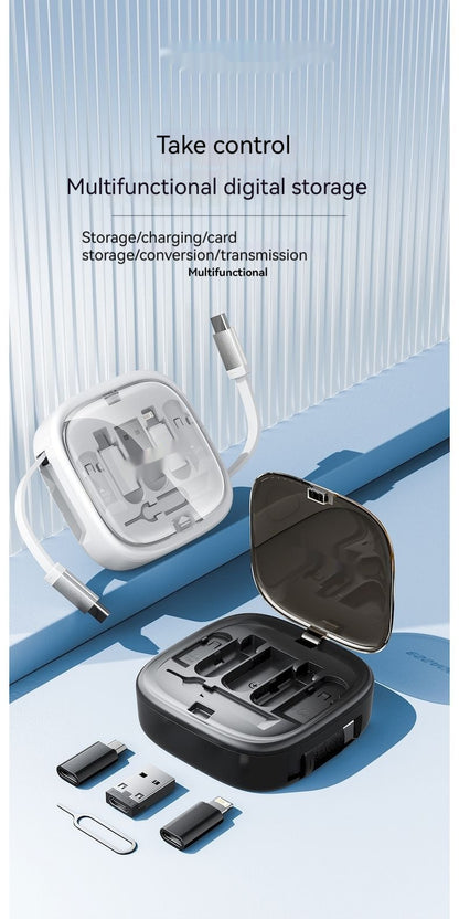 Data Cable Flexible Wire Storage 60W Fast Charging Multi-function Mobile Phone Charging Interface Box - 图片 7