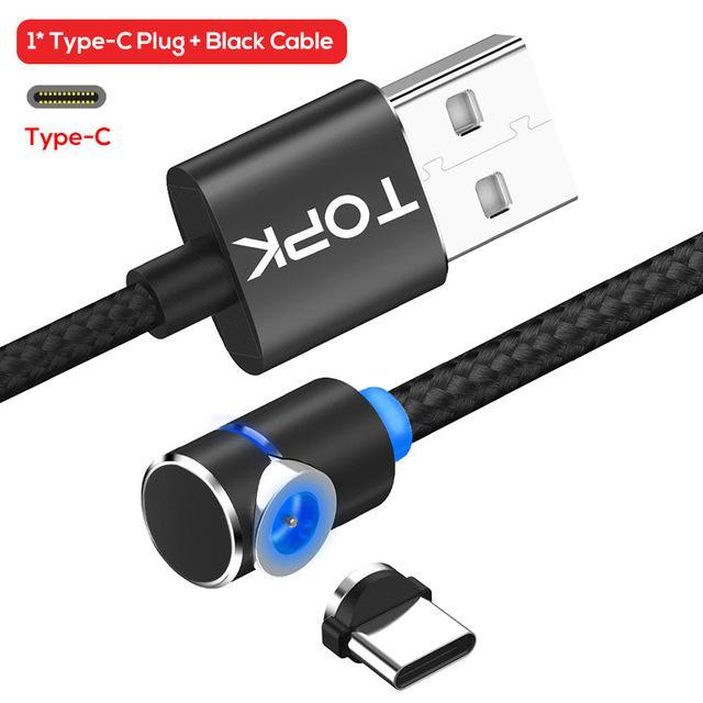 Magnetic Cable Micro Usb Cable 360 Degree Rotate Magnetic Charge Phone Charging Cord Wire 2624853480225