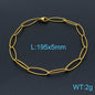 European And American Style Fashion Simple Titanium Steel Oval Ring Clavicle Chain Necklace 262c0fe3 7bd0 4c06 b6b3 aa6b1b5dd