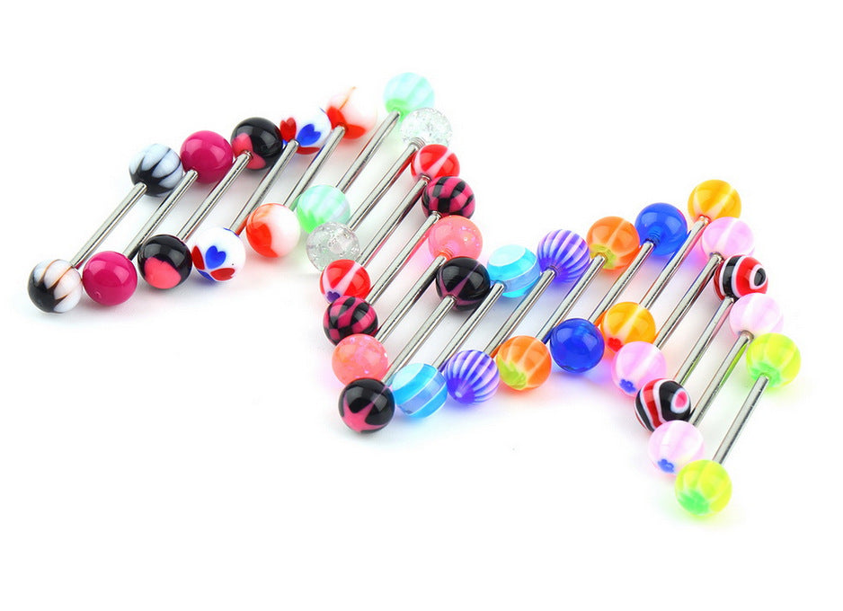 Acrylic tongue nail stainless steel tongue nail 2638824980175