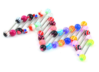 Acrylic tongue nail stainless steel tongue nail 2638824980175
