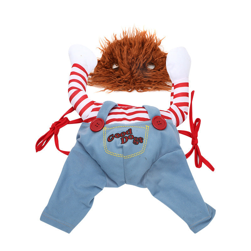 Halloween Pet Costume Pet Dog Funny Clothes Adjustable Dog Cosplay Costume Scary Costume Party Gatherings 2640147922224