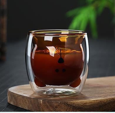 3D Double Layer Lovely Panda Cup Skull Wine Cup - HD Wireless Product #38