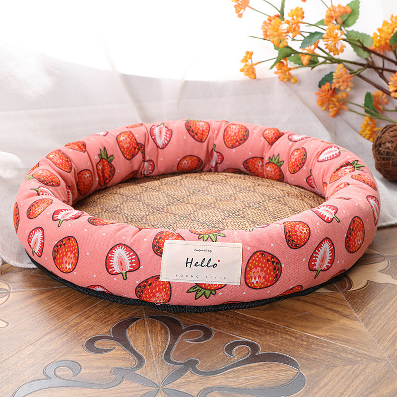 Round Cat Kennel Kennel Dog Summer Cool Den 264ae05f 4c20 4288 9ede 9cb058ebe3cc