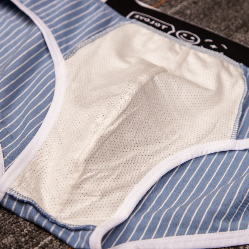 Striped Cotton Triangle Men's Briefs Low Waist Breathable Men's Underwear Briefs 266040f1 a0f5 40d5 b68b 8ffc74614b88