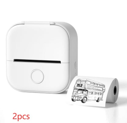 Portable Mini Thermal Label Printer Home Photo Printer Student Wrong Question Printer Bluetooth-compatible Mini Label Printer Price Tag - 图片 29