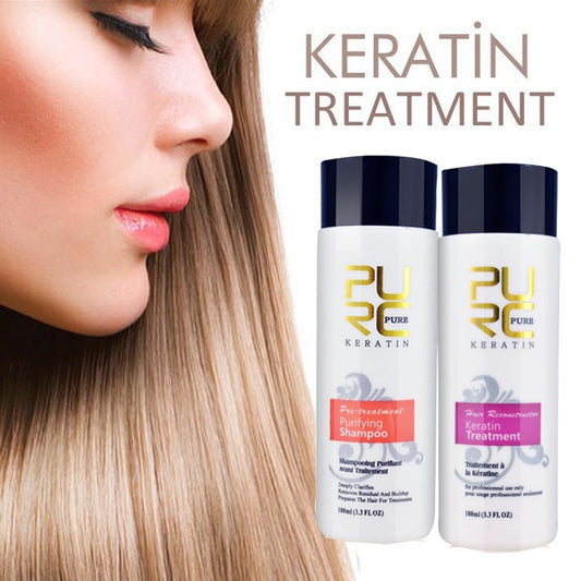 PURC Straightening Hair Repair And Straighten Damage Hair Products Brazilian Keratin Treatment  Purifying Shampoo 26630589022