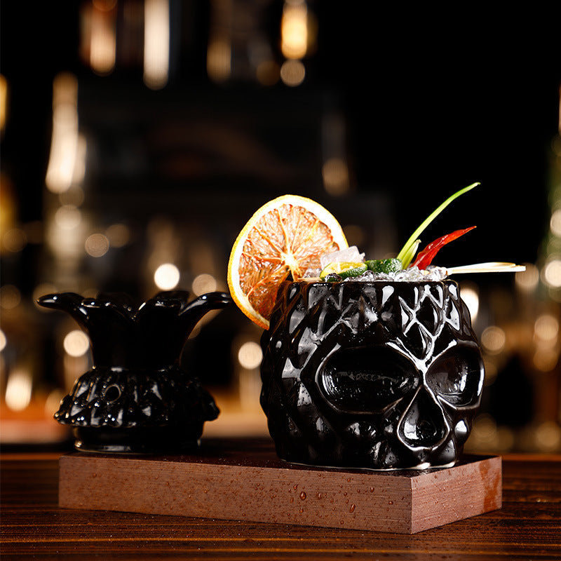 Bar Personality Special Ceramic Cup Tiki Pineapple Cup Dark Octopus Hawaiian Style Molecular Cocktail Cup 2664a648 4e9e 4aad 