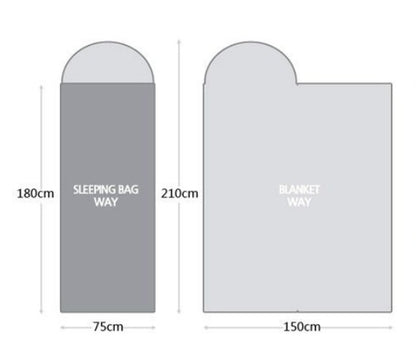 Outdoor Camping Sleeping Bag Portable Light Waterproof Travel Hiking Sleeping Bag With Cap 2666493373572