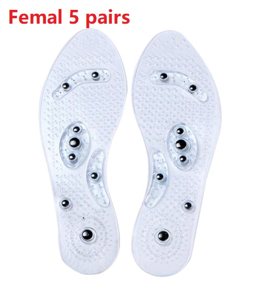 Magnet Magnetic Plus Elastomer Transparent Silicone Massage Insole Health Massage Insole Magnetic Therapy Anti-fatigue 266693