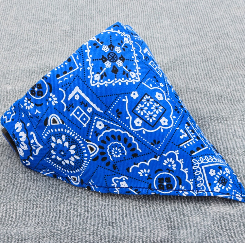 Neck Scarf Bandana Collar Neckerchief Adjustable Pet Dog Puppy Cat Pet Supplies 267326504208