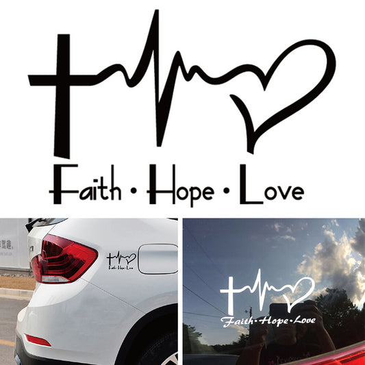 Faith hope love plus Wall Sticker 2674166617297